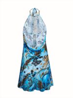 Short dress with rear neckline Dessert collection - Image 9