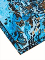 Silk shawl with Dessert print - Image 2