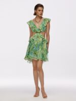 Dress with ruffles Parfume Green
