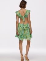 Dress with ruffles Parfume Green - Image 5