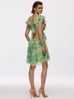 Dress with ruffles Parfume Green - Image 7
