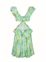 Dress with ruffles Parfume Green - Image 9