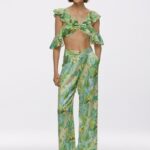 Palazzo trousers Parfume Green