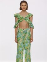 Palazzo trousers Parfume Green - Image 3