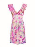 Dress with ruffles Parfume Rose collection - Image 2