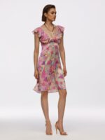 Dress with ruffles Parfume Rose collection - Image 3