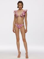 Bikini top with ruffles Parfume Rose