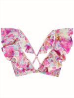 Bikini top with ruffles Parfume Rose - Image 2
