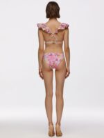 Bikini top with ruffles Parfume Rose - Image 4