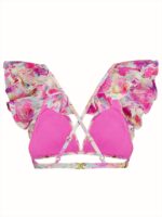 Bikini top with ruffles Parfume Rose - Image 8