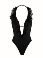 One-piece swimsuit Parfume Rose Black - Image 2