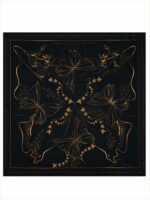 Silk shawl Zazazu black